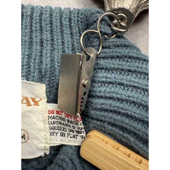 Vintage‎ Broadway Sweater Mens Medium Acrylic Knit Pullover 80s Pattern - Picture 11 of 15